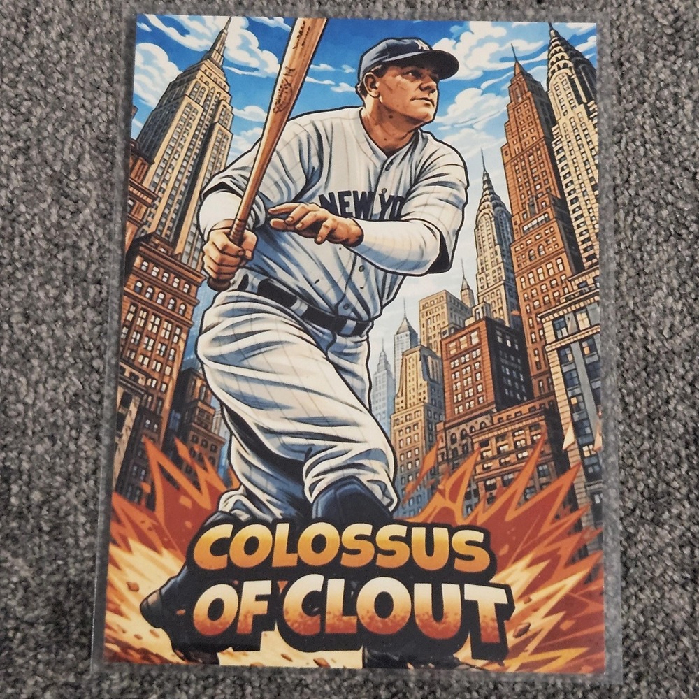 Babe Ruth‎ CUSTOM Fan-Made Baseball Card New York Yankees